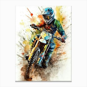 Motocross Rider sport Canvas Print