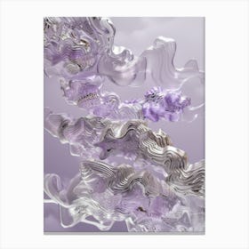 Silver Clouds Canvas Print