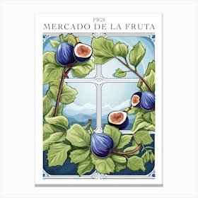 Mercado De La Fruta Figs Illustration 1 Poster Canvas Print