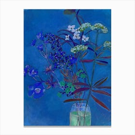 Blue Flowers Canvas Print