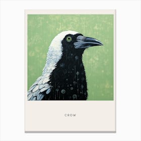 Ohara Koson Inspired Bird Painting Crow 2 Poster Canvas Print