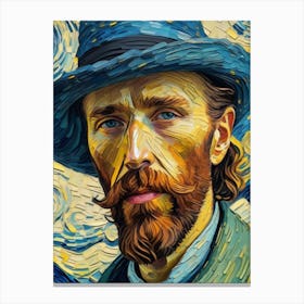 Van Gogh drawing Canvas Print