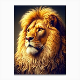 Lion Portrait Canvas Print