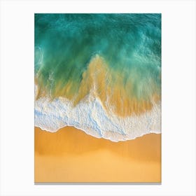 Aerial View Of A Beach 175 Canvas Print