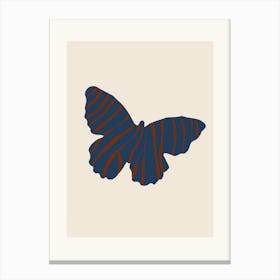 Striped Butterfly Canvas Print