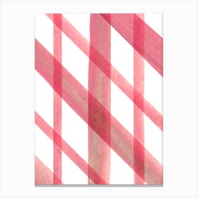 Pink Stripes Canvas Print