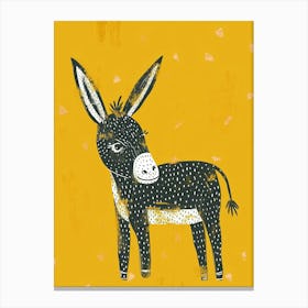 Yellow Donkey 3 Canvas Print