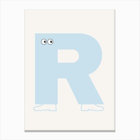 Alphabet Poster R Canvas Print