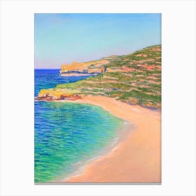 Cala Comte Beach Ibiza Spain Monet Style Canvas Print