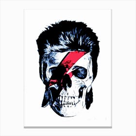 David Bowie Skull Canvas Print