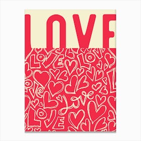 Valentine'S Day love Canvas Print