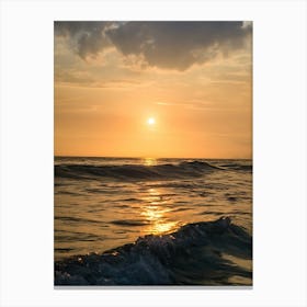 Sunset Over The Ocean 17 Canvas Print