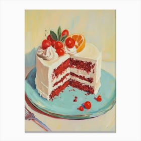 Red Velvet Cake Canvas Print