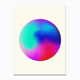Rainbow Sphere Blue And Pink 1 Canvas Print