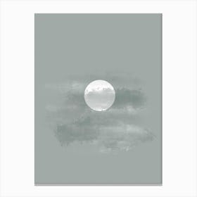 Full Moon Bedroom Canvas Print
