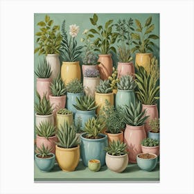 Potted Plants Canvas Print