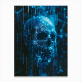 Cyber Skull Canvas Print
