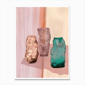 Three Vases Canvas Print