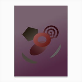 Abstract Geometric Purple Painting Leinwandbild