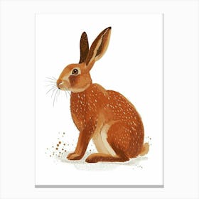 Belgian Hare Nursery Illustration 1 Canvas Print
