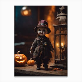 Halloween Doll Canvas Print