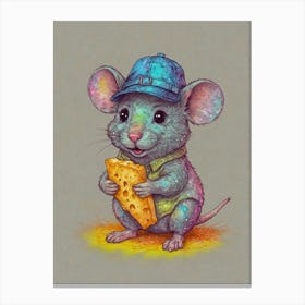 Mouse With Cheese 1 Canvas Print