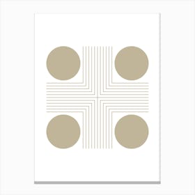 Geometric Circles Canvas Print