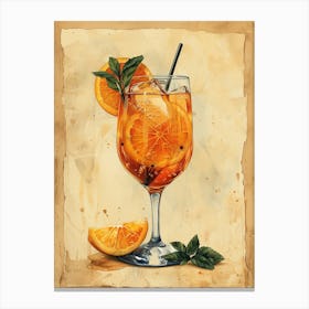 Aperol Spritz Orange 127 Canvas Print