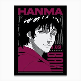 Baki Hanma Anime Poster Canvas Print
