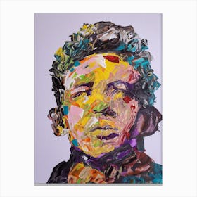 James Dean Abstract Portrait Canvas Print