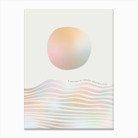 Minimal Seascape Horizon Gradient • Endless Possibilities Canvas Print