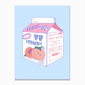Peach Milk Canvas Print