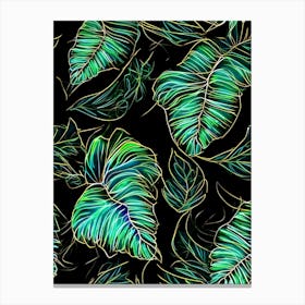 Tropical Nightscape Canvas Print