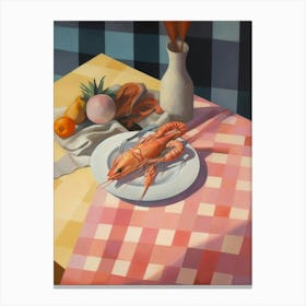 Shrimp 4 Still Life Painting Canvas Print