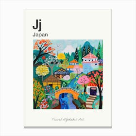 Kids Travel Alphabet  Japan 1 Canvas Print