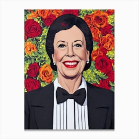 Carol Burnett Illustration Movies Canvas Print