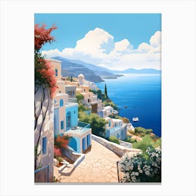 Greece Village Canvas Print