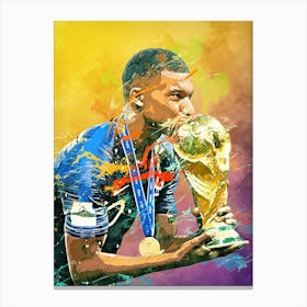 Kylian Mbappe France 4 Canvas Print