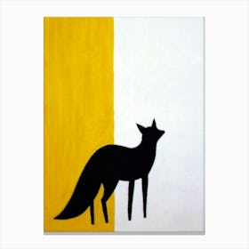 Fox silhouette 1 Canvas Print