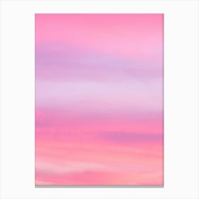 Pink Sunset Background Canvas Print