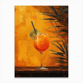 Orange Cocktail 3 Canvas Print