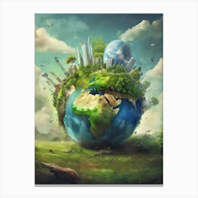 Earth In The Sky Canvas Print