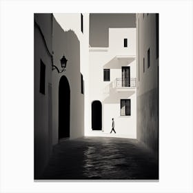 Almeria, Spain, Black And White Analogue Photography 4 Canvas Print