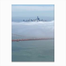 Golden Gate Bridge In Fog Canvas Print