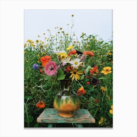 Bright And Beautiful Floral Canvas Print