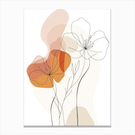 Abstract Flowers 7 Canvas Print