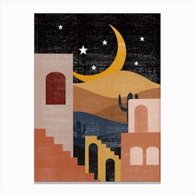 Night In The Desert Canvas Print