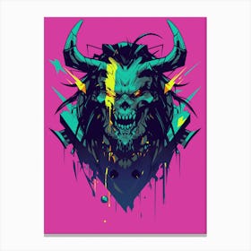 Demon Head 2 Canvas Print