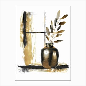 Gold Vase 2 Canvas Print