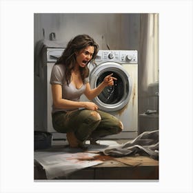 Washing Machine Canvas Print